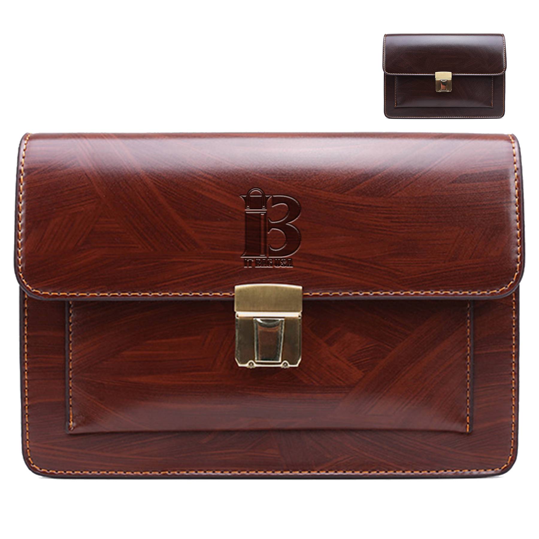 PU message bag for Men with Lock Attache Case
