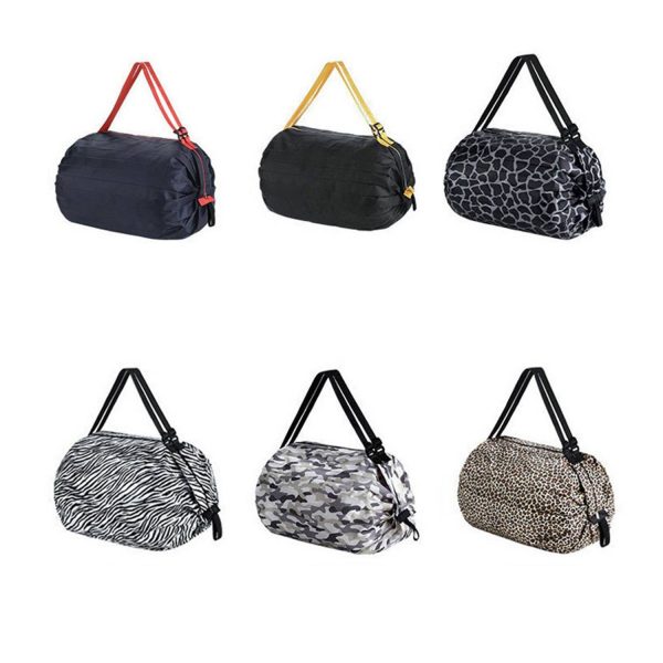 Magic Reusable Foldable Shopping Bags w/ Shoulder Strap