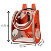 PVC Transparent Pet Space Backpack