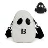 PU Leather Ghost Face Crossbody Bag