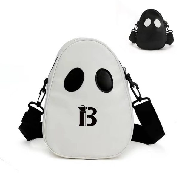 PU Leather Ghost Face Crossbody Bag