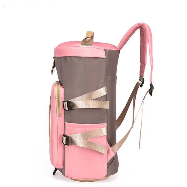 Sports Duffle Backpack with Shoe Compartment for Women