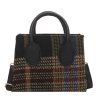Canvas Small Checkered Cross-body Bag