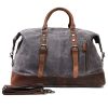 Canvas Waxed Vintage Wear resistant Storage Duffel Bag