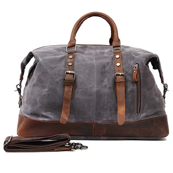 Canvas Waxed Vintage Wear resistant Storage Duffel Bag