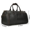 Genuine Leather Weekender Garment Duffle Bag