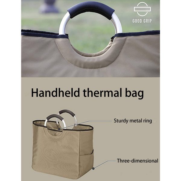 Oxford Large capacity waterproof hand-held thermal bag