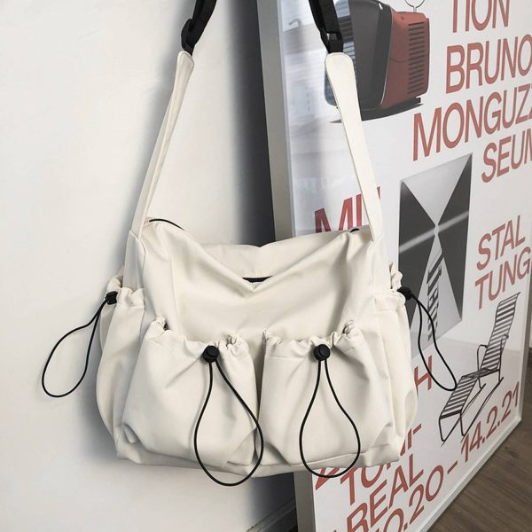 Nylon Large capacity Crossbody bag With Astronaut Pendant