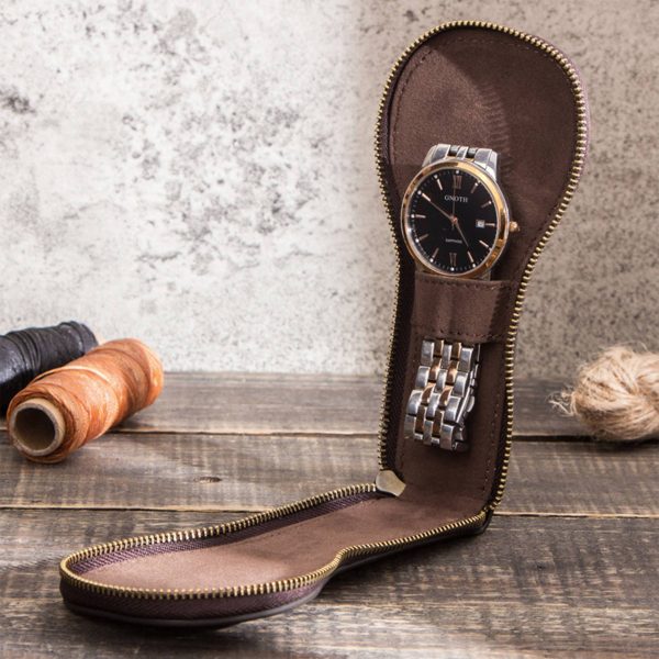 Genuine Leather Dust-proof storage bag for watch pockets