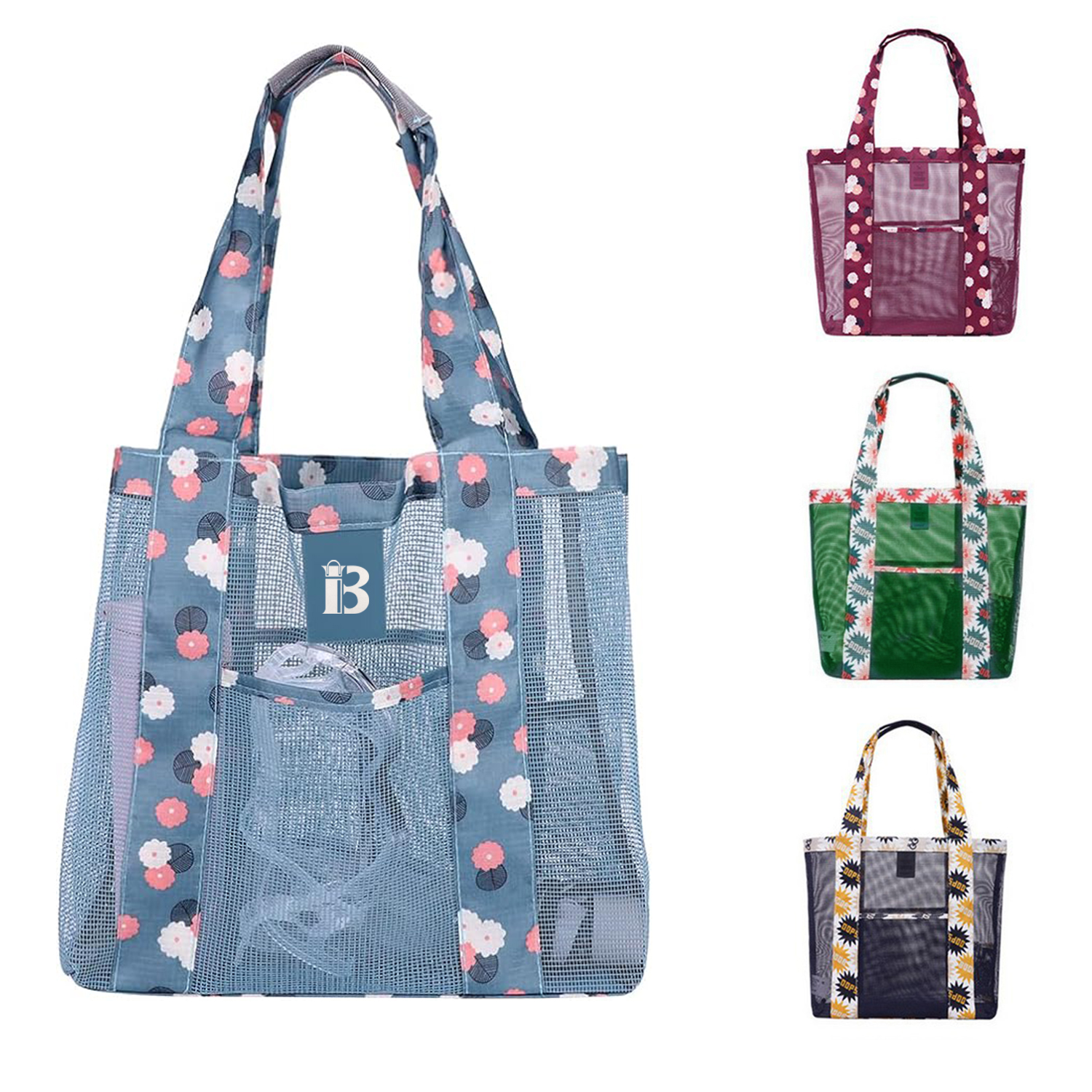 Large Capacity Mesh Beach Bag