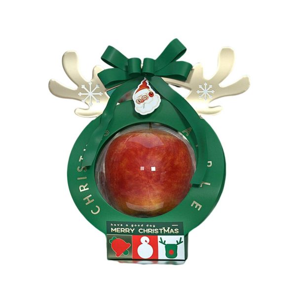 Transparent Festive Christmas Candy Packaging Handle Box