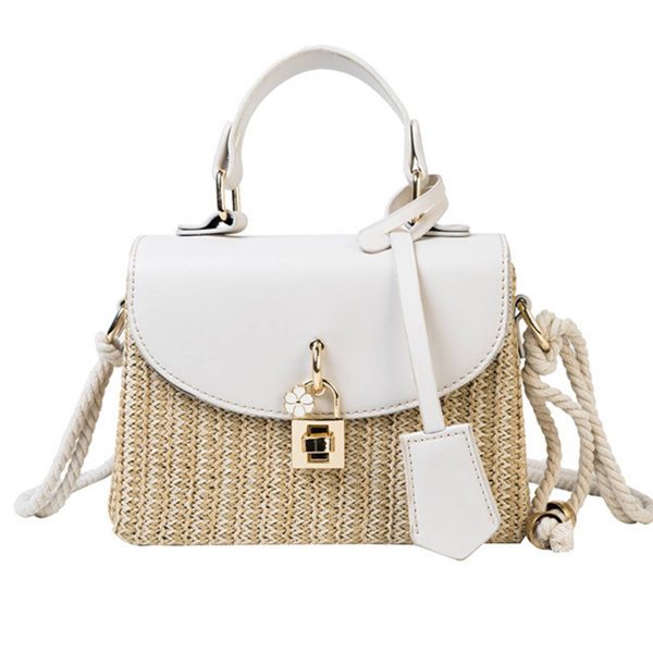 Jute/Burlap Straw Fashion Rattan Shoulder Cross-body bag