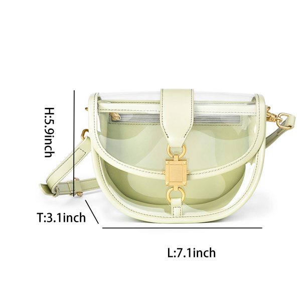 Clear Jelly Clutch Bag for Women and Girls