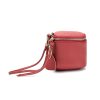 Genuine leather women's mini carrying coin bag
