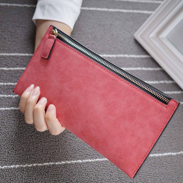 Thin zippered wallet Clutch