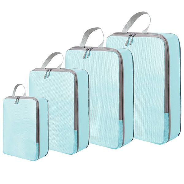 4-Piece Set of Packing Cubes Compression Bags