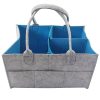 Felt Baby Diaper Caddy Organizer Tote Bag