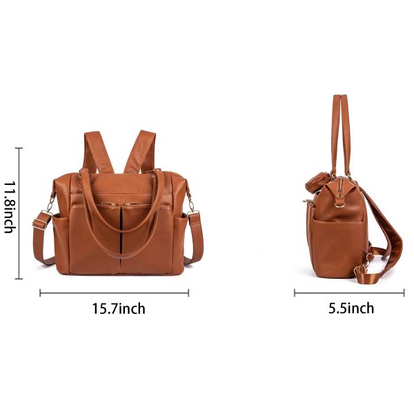 Pu Diaper Fashion Travel Toddler Baby Mommy Backpack
