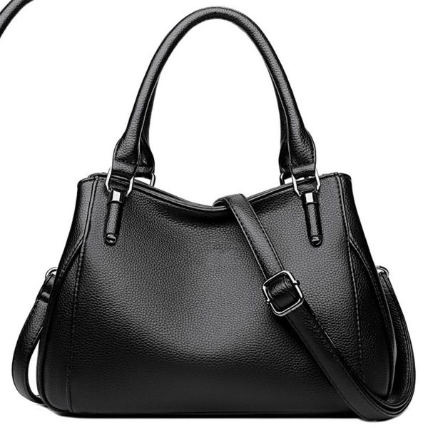 PU Leather Simple Casual Crossbody Shoulder Bag