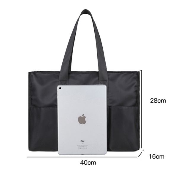 Multi-Pocket Hobo Tote Bag