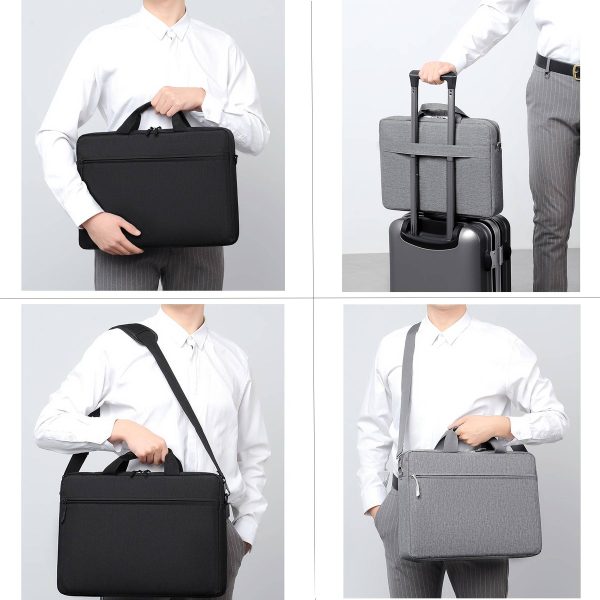 Polyester Laptop Classic Slim Briefcase Crossbody Bag