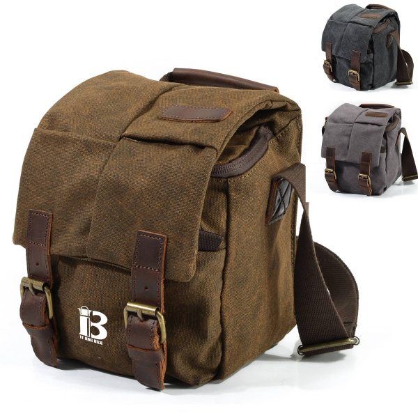 Vintage Canvase Camera Shoulder Messenger Sling Bag