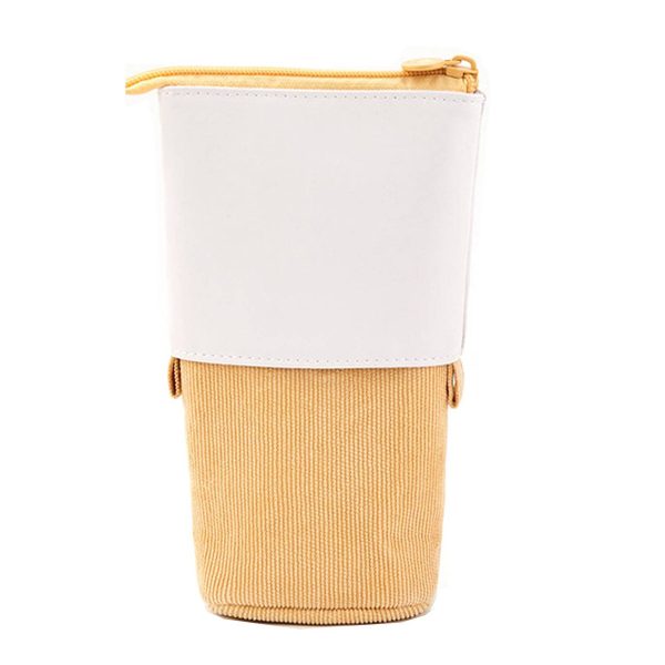 PU Corduroy Expandable Pen Case