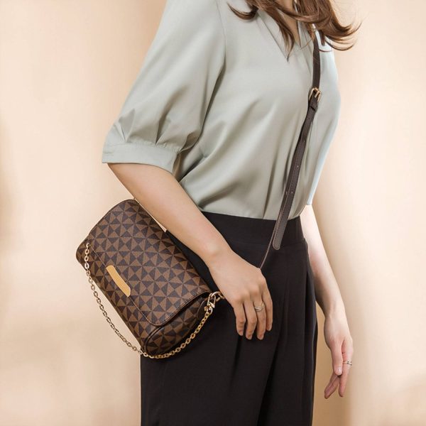 PU Leather Fashion Women Shoulder Chain Crossbody Bag