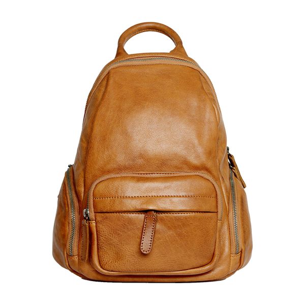Genuine leather backpack for women