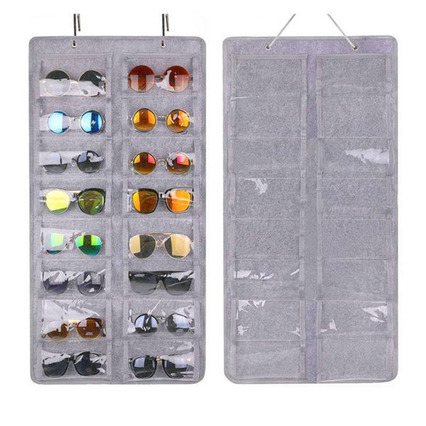 16 Slots Dust Proof Wall Pocket Sunglasses Organizer