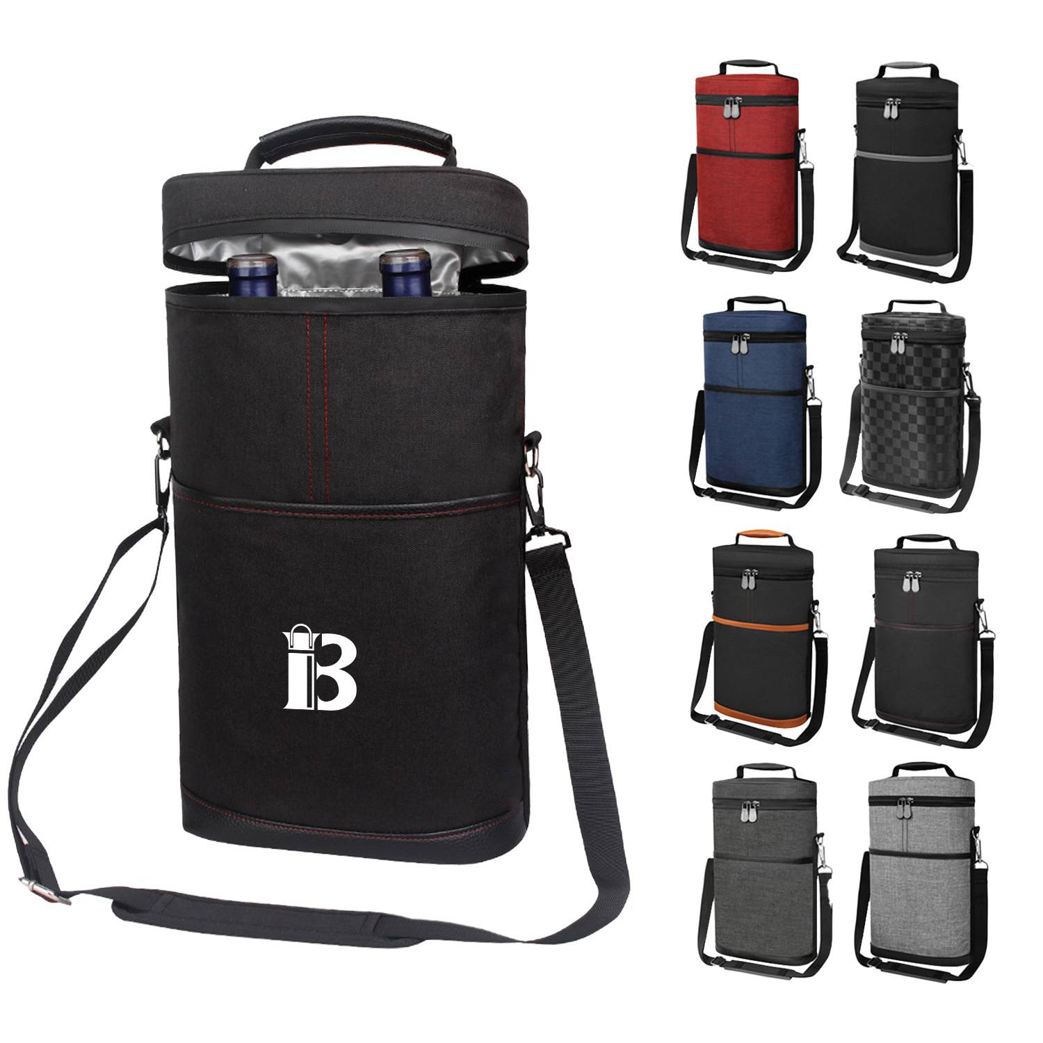 Insulated Wine Carrier Bag for Travel