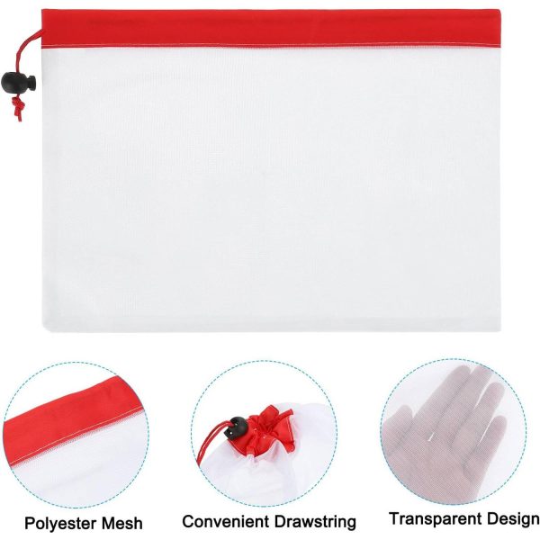 Mesh drawstring polyester bag