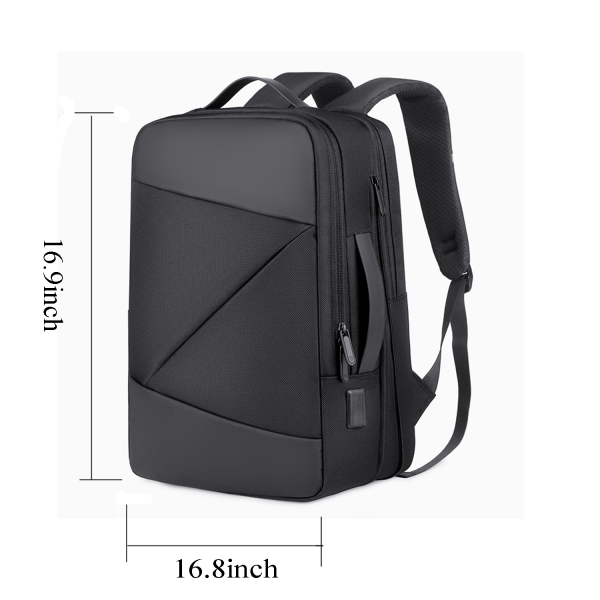 Oxford Computer Backpack With Usb Charging Port