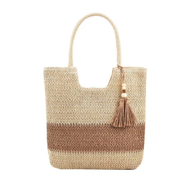 Jute Straw Beach Woven Tote Rattan Shoulder Bag