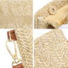 Braided Vertical Single-Shoulder Straw Crossbody Bag