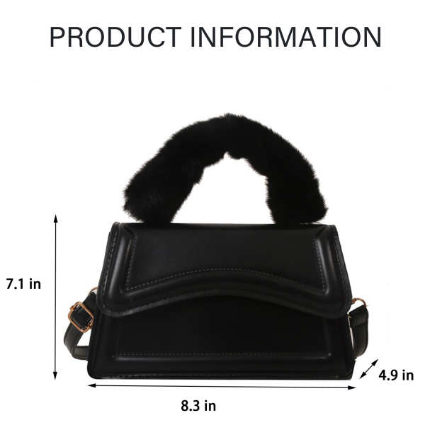 PU Solid Color Portable Diagonal Bag