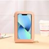 PU leather touch screen crossbody cell phone bag