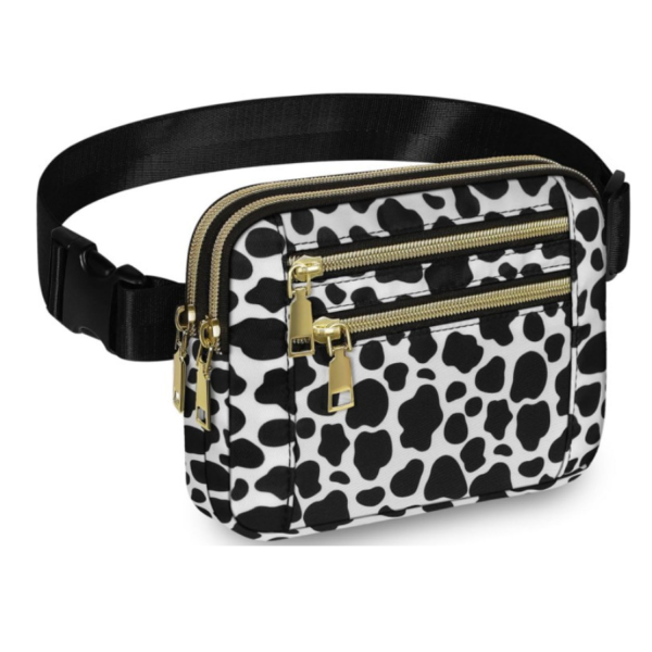 High-Capacity Polyester 4 Pockets Crossbody Fanny Pack
