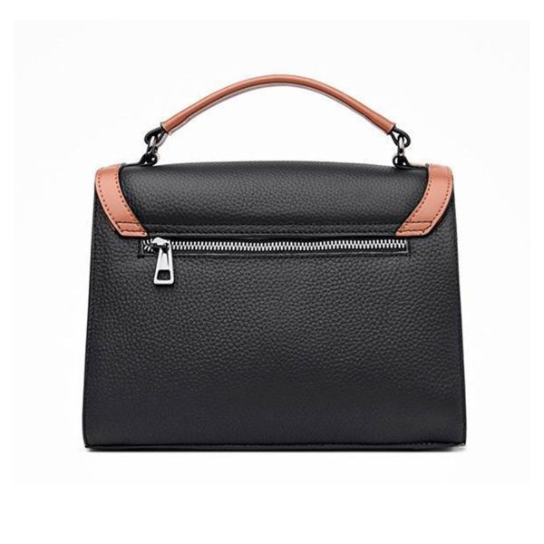 Genuine leather square crossbody bag handbag for woman