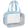 PVC Clear Dry Wet Separation Makeup Bag Handbag