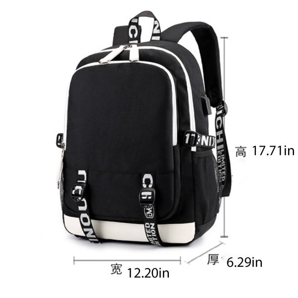 Oxford Cloth Backpack With USB Charging Port