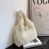 Canvas girl's cloud puff shoulder bag