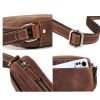 Genuine leather vintage cross-body messenger bag