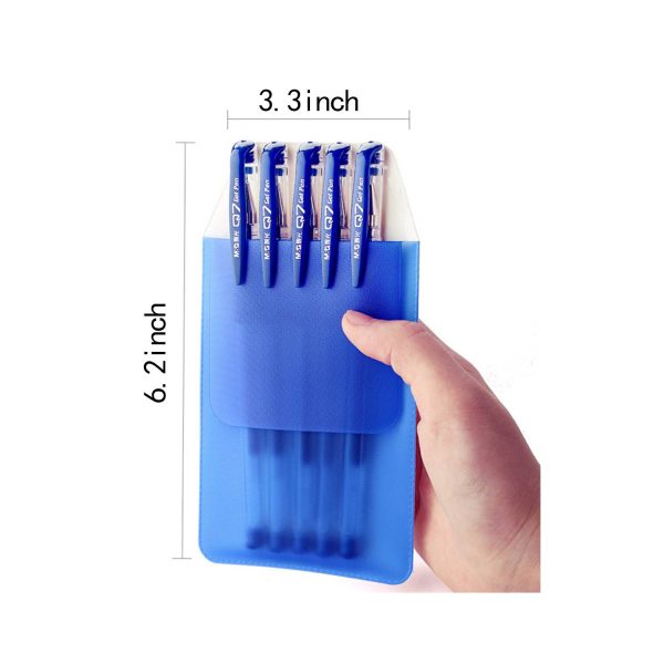 Transparent PVC pocket protector for pen leakage