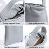 Genuine Leather Simple premium pleated tote bag