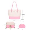 PU Fashion Wallet Tote Bag Shoulder Top Handle Satchel