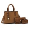 3 in 1 Pu Leather Popular Classic one-shoulder handbag set