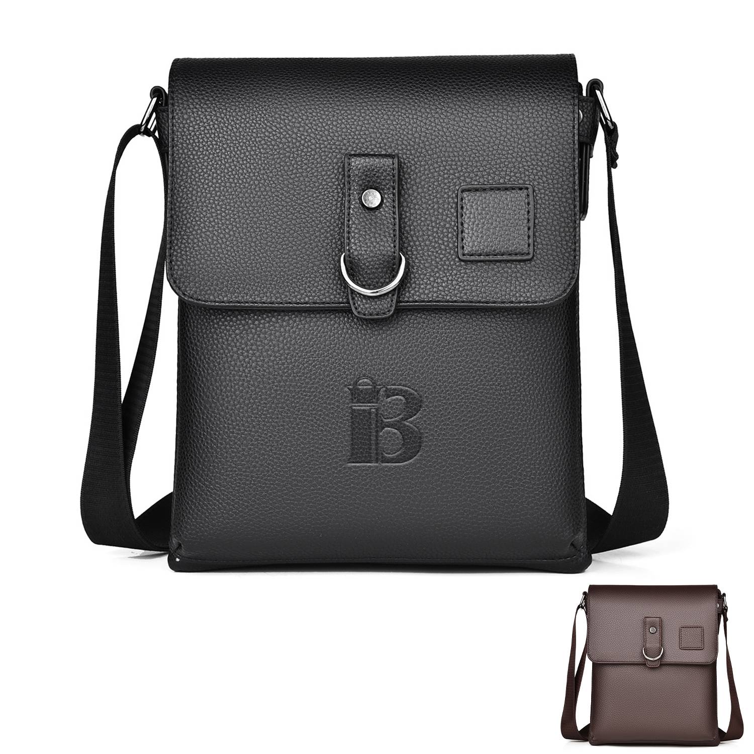 PU Leather Crossbody Bag For Man