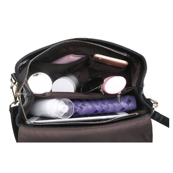 Black Genuine leather Cross-body bag for women