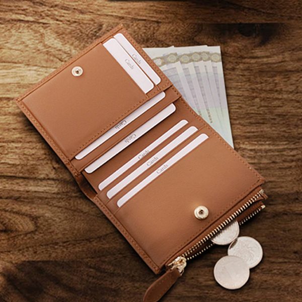 Genuine leather RFID anti-theft card holder